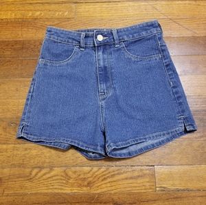 H&M blue High waisted jean shorts size 2